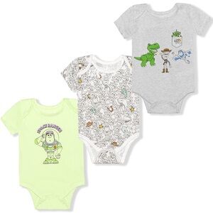 Disney Toy Story Boys’ 3 Pack Bodysuit